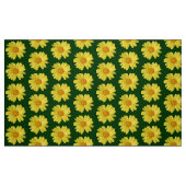 黄色いデイジーの雨 ファブリック (ファットクウォーター)
