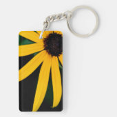 黄色いデイジーのkeychain キーホルダー (裏面)