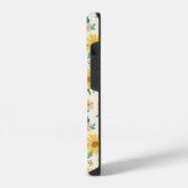 黄色いデイジー花柄 iPhoneケース (左側面)