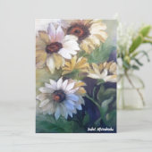 黄色いデイジー サンキューカード (スタンド正面)