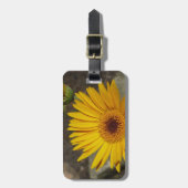 黄色いデイジー ラゲッジタグ (正面縦)