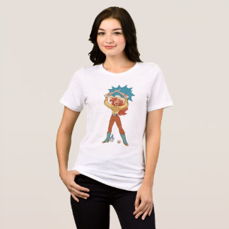 黄色いデルタルーン | かわいい田舎の女の子 トライブレンドTシャツ
