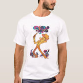 黄色いデルタルーン ゴールデンスター レンジャー ウェスタン Tシャツ (正面)
