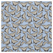 黄色いトラのアゲハチョウの蝶パターン ファブリック (見本)