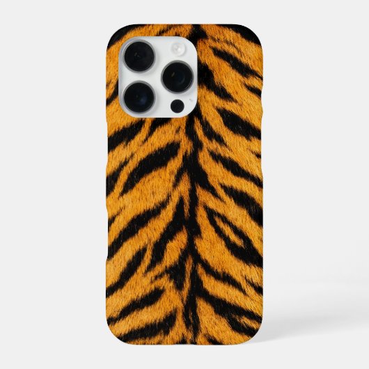 黄色いトラの皮膚のテクスチャー iPhoneケース (裏面)