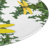 黄色いトンボが丸い カッティングボード (角)