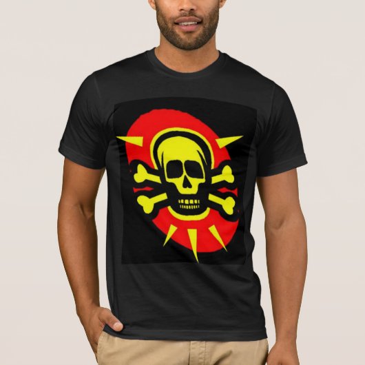 黄色いドクロ Tシャツ (正面)