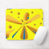 黄色いドラゴンの洞穴 マウスパッド (マウス)