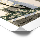 黄色いドレスを着た女性のイラストレーション、アマルフィ ポスター (角)