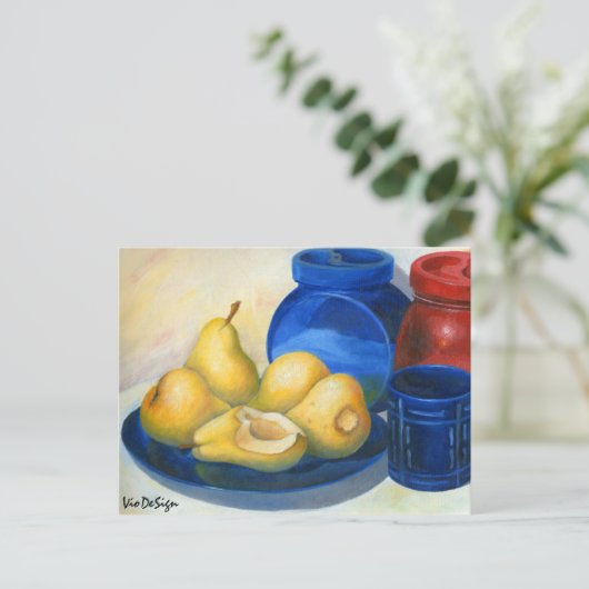 黄色いナシ ポストカード (スタンド正面)