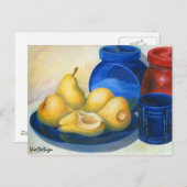 黄色いナシ ポストカード (正面/裏面)