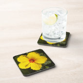 黄色いハイビスカスの花 コースター (右側)