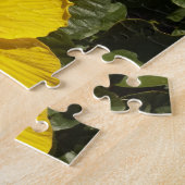 黄色いハイビスカスの花 ジグソーパズル (側面)