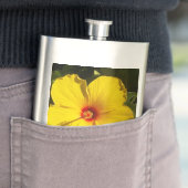 黄色いハイビスカスの花 フラスク (インサイチュ)