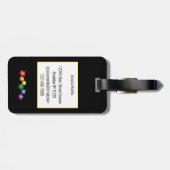 黄色いハイビスカスの花 ラゲッジタグ (裏面横)