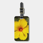 黄色いハイビスカスの花 ラゲッジタグ (正面縦)