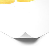 黄色いハネビー絵画のアートウォールデコールポスター ポスター (コーナー)