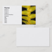 黄色いハワイアンHeliconia 名刺 (正面/裏面)