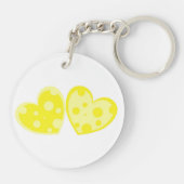 黄色いハートKeychain キーホルダー (裏面)