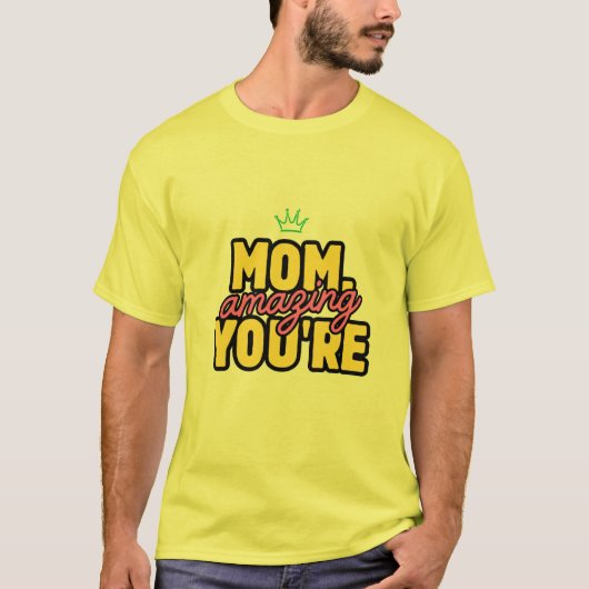 黄色いハーフスリーブTシャツ Tシャツ (正面)