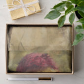 黄色いバターカップの花を持つかわいい少女 薄葉紙 (ギフト)