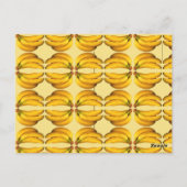 黄色いバナナが束の中でカドル ポストカード (裏面)