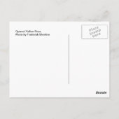 黄色いバラが開いた ポストカード (裏面)