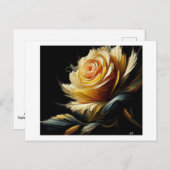 黄色いバラが黒く ポストカード (正面/裏面)