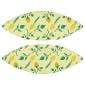 黄色いバラとチューリップの花を持つ花柄 アメリカンフットボール (パネル)