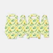 黄色いバラとチューリップの花を持つ花柄 フェイバーボックス (折り畳みなし)