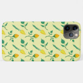 黄色いバラとチューリップの花を持つ花柄 Case-Mate iPhoneケース (裏面(横))