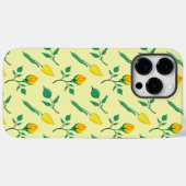 黄色いバラとチューリップの花を持つ花柄 Case-Mate iPhoneケース (裏面 (横))