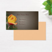 黄色いバラのつぼみの花オンブラウン (デスク)