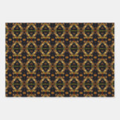 黄色いバラのエレガント花パーソナライズされた ラッピングペーパーシート (正面)