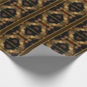 黄色いバラのエレガント花パーソナライズされた ラッピングペーパー (角)