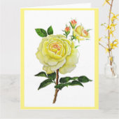 黄色いバラのグリーティングカード カード (黄色い花)