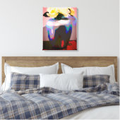 黄色いバラのテキサス州 キャンバスプリント (インサイチュ (寝室))