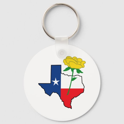 黄色いバラのテキサス州 キーホルダー (正面)