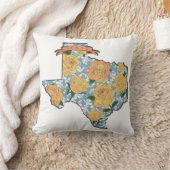 黄色いバラのテキサス州  クッション (ブランケット)