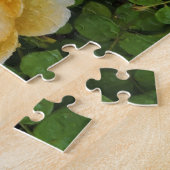 黄色いバラの上の雨粒 ジグソーパズル (側面)