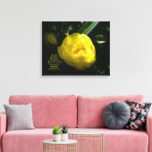 黄色いバラの柔らかい光のように キャンバスプリント (インサイチュ (リビング))