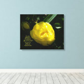 黄色いバラの柔らかい光のように キャンバスプリント (インサイチュ (ウッドフロア))