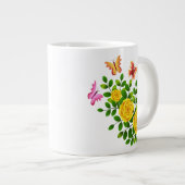 黄色いバラの花とバターファイル–64567 ジャンボコーヒーマグカップ (正面右)