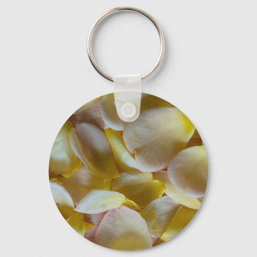 黄色いバラの花びら キーホルダー (正面)