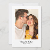 黄色いバラの花ロマンチックな結婚フローラ 招待状 (裏面)