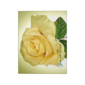 黄色いバラ色 ノートパッド (回転)