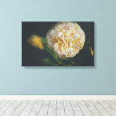 黄色いバラ キャンバスプリント (インサイチュ (ウッドフロア))