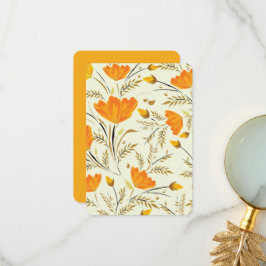 黄色いバラ サンキューカード