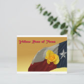 黄色いバラ ポストカード (スタンド正面)