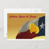 黄色いバラ ポストカード (正面/裏面)